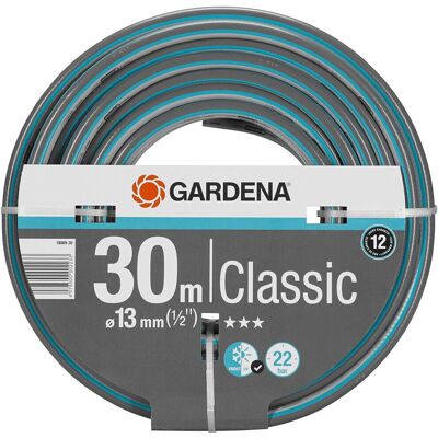 Mangueira Clássica GARDENA - 30m, 13mm, Resistente UV - Mangueira de jardim Mangueira Clássica GARDENA - 30m, 13mm, Resistente UV - Mangueira de jardim