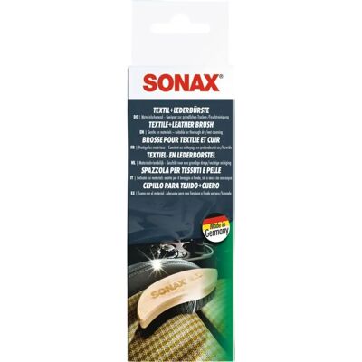 SONAX Brosse ergonomique pour textiles et cuir - Brosse de nettoyage SONAX Brosse ergonomique pour textiles et cuir - Brosse de nettoyage