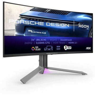 AOC Porsche PD34 näyttö 86.4cm 34" QD-OLED AOC Porsche PD34 näyttö 86.4cm 34" QD-OLED
