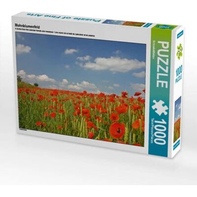 CALVENDO - Mohnblumenfeld - 1000 Piezas - Puzzle CALVENDO - Mohnblumenfeld - 1000 Piezas - Puzzle
