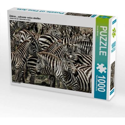 Calvendo - Zèbres Noir-Blanc-Stripes - 1000 piezas - Puzzle Calvendo - Zèbres Noir-Blanc-Stripes - 1000 piezas - Puzzle
