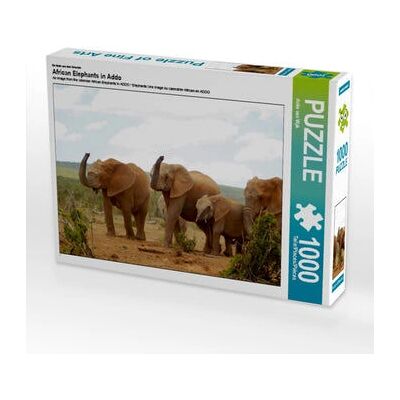 CALVENDO - Éléphants d'Afrique Addo - 64 x 48 cm - Rompecabezas CALVENDO - Éléphants d'Afrique Addo - 64 x 48 cm - Rompecabezas