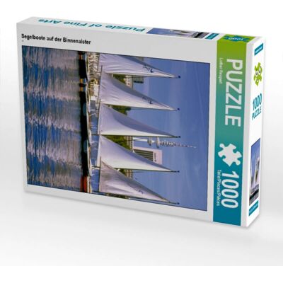 CALVENDO Segelboote auf der Binnenalster 1000 piezas 48 x 64 cm rompecabezas CALVENDO Segelboote auf der Binnenalster 1000 piezas 48 x 64 cm rompecabezas