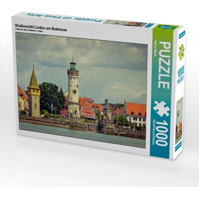 CALVENDO - Vista de Lindau de la ciudad junto al lago de Constanza - 1000 Piezas - 64 x 48 cm - Puzzle CALVENDO - Vista de Lindau de la ciudad junto al lago de Constanza - 1000 Piezas - 64 x 48 cm - Puzzle