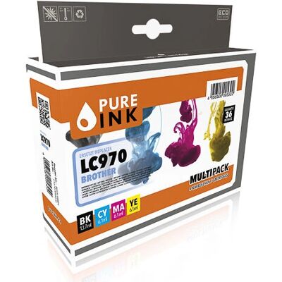 Pure Ink - 170745990036 - CMYK - Cartouche d'encre Pure Ink - 170745990036 - CMYK - Cartouche d'encre
