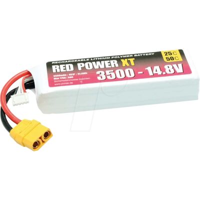 Red Power XT 3500 S4 Battery Pack - RC Model Red Power XT 3500 S4 Battery Pack - RC Model