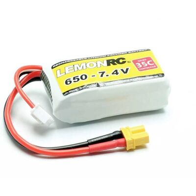 LemonRC 7.4V 650mAh 2S 35C Batería LiPo - Modelismo R/C LemonRC 7.4V 650mAh 2S 35C Batería LiPo - Modelismo R/C
