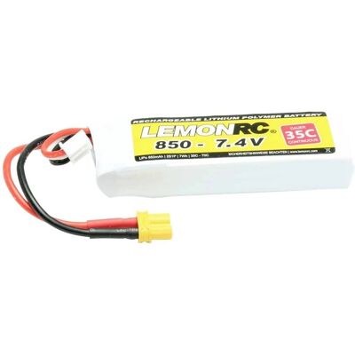 LemonRC Pack de batterie LiPo 7.4V 850mAh - Batterie RC LemonRC Pack de batterie LiPo 7.4V 850mAh - Batterie RC