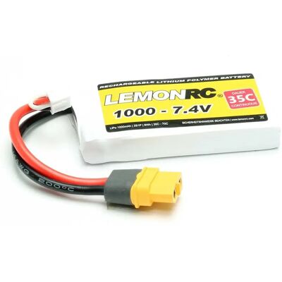 Pichler LemonRC Pack de Batterie 7.4V 1000mAh - Modélisme RC Pichler LemonRC Pack de Batterie 7.4V 1000mAh - Modélisme RC