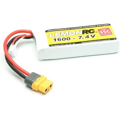LemonRC 1600mAh 7.4V 2S1P 35C Batería RC LemonRC 1600mAh 7.4V 2S1P 35C Batería RC