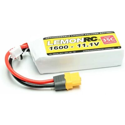 LemonRC 11,1V 1600mAh 3S LiPo Akku - RC Modell LemonRC 11,1V 1600mAh 3S LiPo Akku - RC Modell