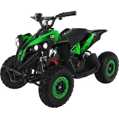 Actionbikes Motors Miniquad - Schwarz/Grün - Kraftvolles 1000W Kinder-ATV Actionbikes Motors Miniquad - Schwarz/Grün - Kraftvolles 1000W Kinder-ATV