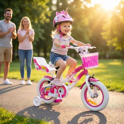 Actionbikes Unicorn 12" Kinderfahrrad mit Stützrädern - Kinder Fahrrad Actionbikes Unicorn 12" Kinderfahrrad mit Stützrädern - Kinder Fahrrad