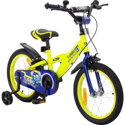 Actionbikes Barnesykkel Turbo 16" med støttehjul - Barne sykkel Actionbikes Barnesykkel Turbo 16" med støttehjul - Barne sykkel