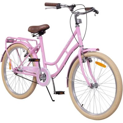 Actionbikes Retrostar 24" Rosa BarneSykkel - Vintage stil med tilbehør Actionbikes Retrostar 24" Rosa BarneSykkel - Vintage stil med tilbehør