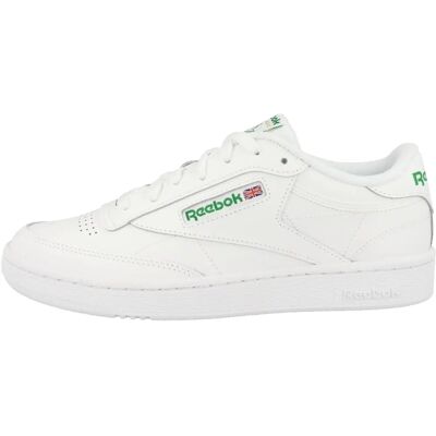 Tênis em Couro Branco Reebok Club C - Tênis Tênis em Couro Branco Reebok Club C - Tênis