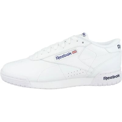 Reebok Uomo Sneakers in Pelle Bianca Ex-O-Fit - Scarpe Sportive Reebok Uomo Sneakers in Pelle Bianca Ex-O-Fit - Scarpe Sportive