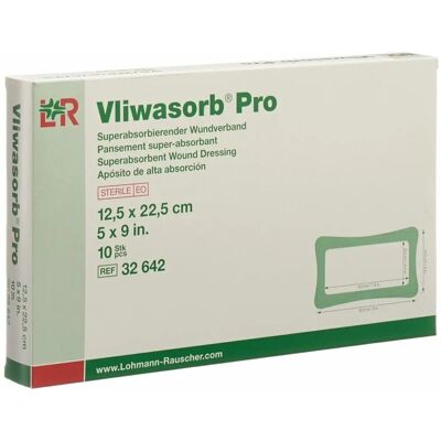 Lohmann & Rauscher Vliwasorb Pro Wundverband - Superabsorberend 12,5x22,5cm Lohmann & Rauscher Vliwasorb Pro Wundverband - Superabsorberend 12,5x22,5cm