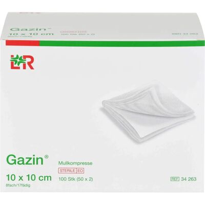 Lohmann & Rauscher Gazin 10x10 cm Sterile Verbandkompresse Lohmann & Rauscher Gazin 10x10 cm Sterile Verbandkompresse