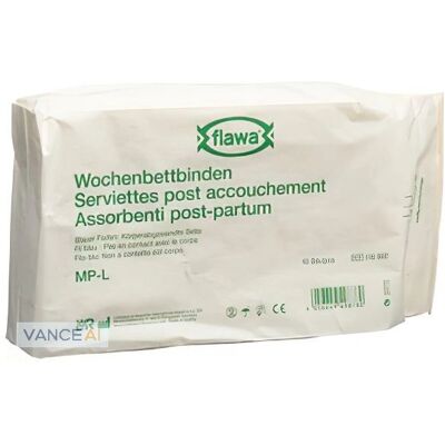 FLAWA - 116982 - Postpartal - 10 pcs - Sanitary napkin FLAWA - 116982 - Postpartal - 10 pcs - Sanitary napkin