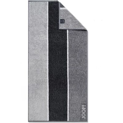 JOOP! Signature Lines Zwart Handdoek - Badhanddoek JOOP! Signature Lines Zwart Handdoek - Badhanddoek