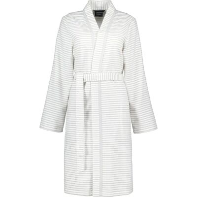 Cawö Weiß-silber Kimono-Bademantel - Bademantel Cawö Weiß-silber Kimono-Bademantel - Bademantel