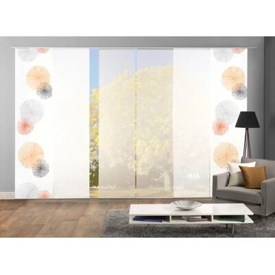 Home WOHNIDEEN Scoppio Orange Gardinen Panel - Fensterdekoration Home WOHNIDEEN Scoppio Orange Gardinen Panel - Fensterdekoration