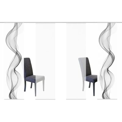 HOME WOHNIDEEN Alberta Grau 245x60cm Gardinen-Set HOME WOHNIDEEN Alberta Grau 245x60cm Gardinen-Set