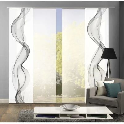 HOME WOHNIDEEN Alberta Grau 245x60cm Gardinen-Set HOME WOHNIDEEN Alberta Grau 245x60cm Gardinen-Set