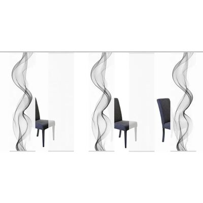 HOME WOHNIDEEN ALBERTA Grau 245x60cm 5er Set Blickdichte Gardinen HOME WOHNIDEEN ALBERTA Grau 245x60cm 5er Set Blickdichte Gardinen