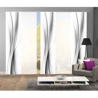 HOME WOHNIDEEN UFA Graue Schiebegardine - Sliding Curtain HOME WOHNIDEEN UFA Graue Schiebegardine - Sliding Curtain