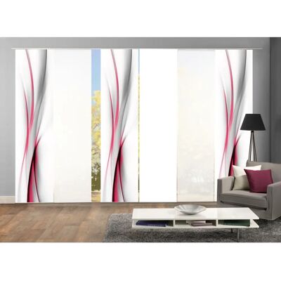 Home WOHNIDEEN UFA Schiebegardine - 245x60 cm, Rot Home WOHNIDEEN UFA Schiebegardine - 245x60 cm, Rot