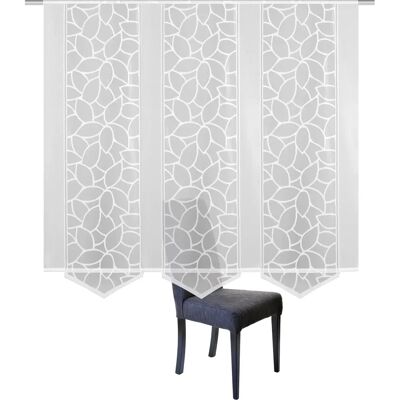 HOME WOHNIDEEN JENNA Halbtransparente Jacquard-Gardinen - Schiebevorhang HOME WOHNIDEEN JENNA Halbtransparente Jacquard-Gardinen - Schiebevorhang