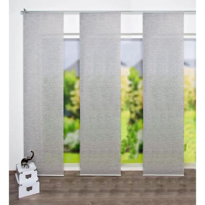 HOME WOHNIDEEN LOGI Schiebegardine - blickdicht, 245x60cm, grau HOME WOHNIDEEN LOGI Schiebegardine - blickdicht, 245x60cm, grau