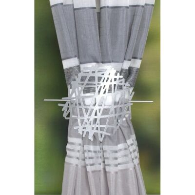 HOME WOHNIDEEN Crazy Silber Raffhalter - Gardinenstange HOME WOHNIDEEN Crazy Silber Raffhalter - Gardinenstange