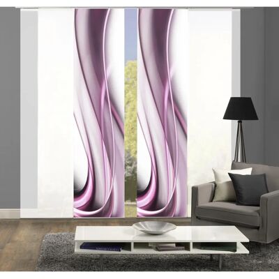 HOME WOHNIDEEN Ondar Schiebegardine - Halbtransparent, Polyester, Modernes Design HOME WOHNIDEEN Ondar Schiebegardine - Halbtransparent, Polyester, Modernes Design