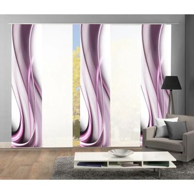 HOME WOHNIDEEN Ondar Lila Halbtransparente Schiebegardine - Sliding Curtain HOME WOHNIDEEN Ondar Lila Halbtransparente Schiebegardine - Sliding Curtain
