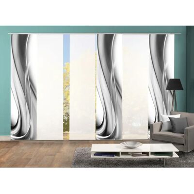 HOME WOHNIDEEN Ondar Graue Vorhänge - 245x60cm, 6 Stück HOME WOHNIDEEN Ondar Graue Vorhänge - 245x60cm, 6 Stück