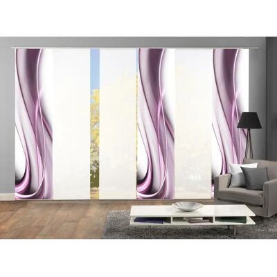 HOME WOHNIDEEN ONDAR Gardinen - Lila, 245x60cm, halbtransparent HOME WOHNIDEEN ONDAR Gardinen - Lila, 245x60cm, halbtransparent