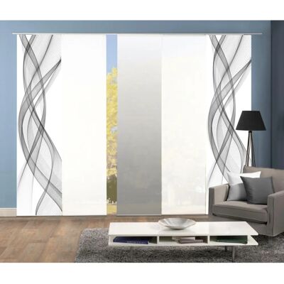 HOME WOHNIDEEN FerroLa Modernes Graues Schiebegardine - Sliding Curtain HOME WOHNIDEEN FerroLa Modernes Graues Schiebegardine - Sliding Curtain