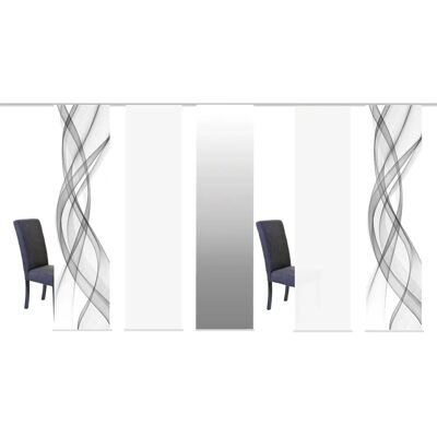 HOME WOHNIDEEN FerroLa Modernes Graues Schiebegardine - Sliding Curtain HOME WOHNIDEEN FerroLa Modernes Graues Schiebegardine - Sliding Curtain