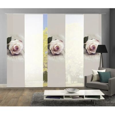 HOME WOHNIDEEN Rosies Gardinen - halbtransparent, 245x60cm HOME WOHNIDEEN Rosies Gardinen - halbtransparent, 245x60cm
