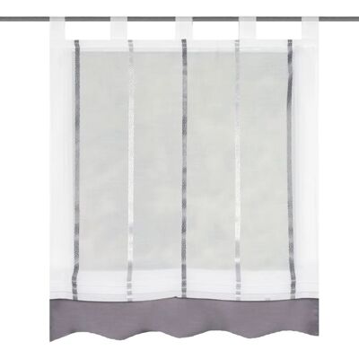 HOME WOHNIDEEN KATHY Voile Transparent Gris - Raffrollo HOME WOHNIDEEN KATHY Voile Transparent Gris - Raffrollo
