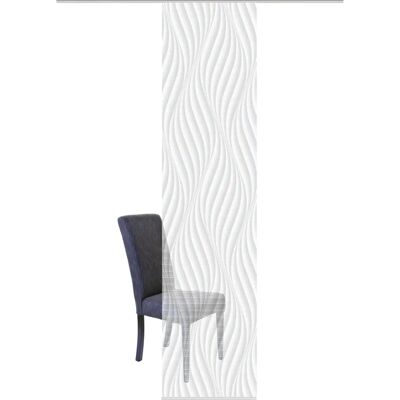 HOME WOHNIDEEN VISION S "WAVE" 60x260cm Grau Vorhang - Gardine HOME WOHNIDEEN VISION S "WAVE" 60x260cm Grau Vorhang - Gardine