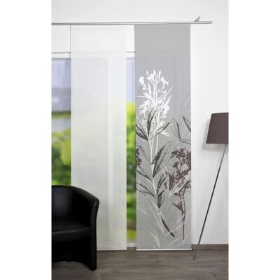 HOME WOHNIDEEN SEMORA Grauer Schiebevorhang 260 cm - Fenster HOME WOHNIDEEN SEMORA Grauer Schiebevorhang 260 cm - Fenster