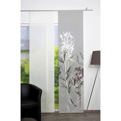 HOME WOHNIDEEN SEMORA Grauer Schiebevorhang 260 cm - Fenster HOME WOHNIDEEN SEMORA Grauer Schiebevorhang 260 cm - Fenster
