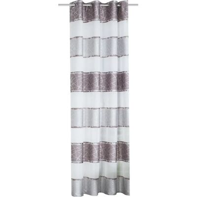 Ride Jacquard à Rayures Horizontales Gris - HOME FASHION Ride Jacquard à Rayures Horizontales Gris - HOME FASHION