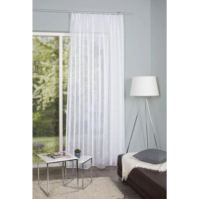 HOME WOHNIDEEN EIKE Gardinen - Halbtransparent, 245x140, weiß HOME WOHNIDEEN EIKE Gardinen - Halbtransparent, 245x140, weiß