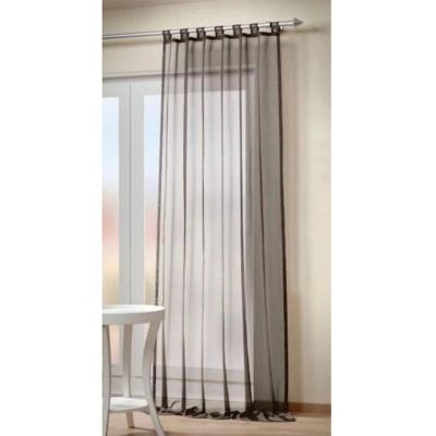 Home WOHNIDEEN "ALPHA" Grau Voile Gardine 140x245cm - Vorhang Home WOHNIDEEN "ALPHA" Grau Voile Gardine 140x245cm - Vorhang