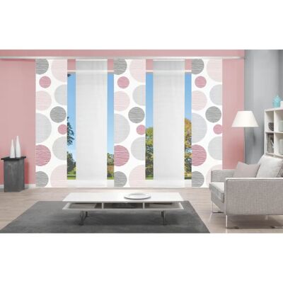 HOME WOHNIDEEN Rosé 5er Set Schiebegardinen - Fensterdekoration HOME WOHNIDEEN Rosé 5er Set Schiebegardinen - Fensterdekoration